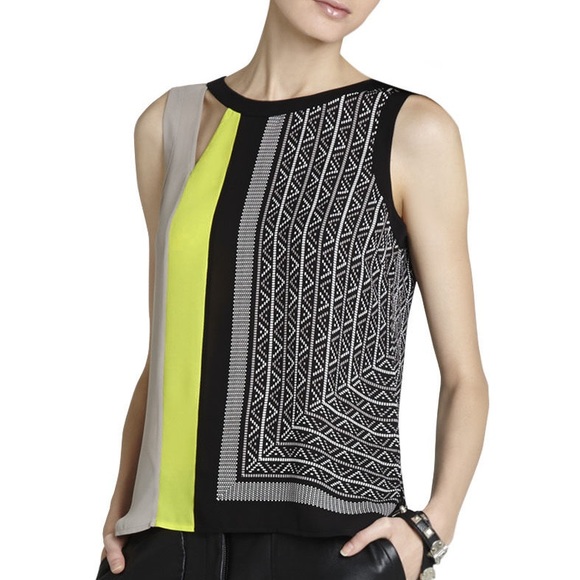 Gorgeous BCBGMAXAZRIA asymmetrical top blouse - Picture 1 of 8